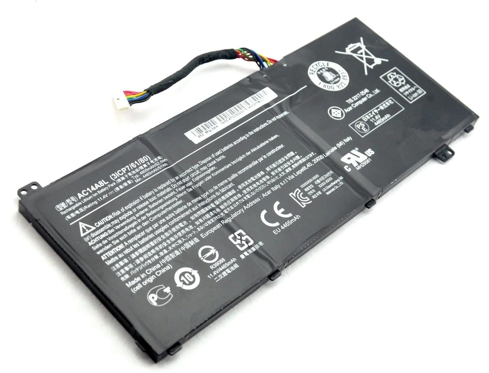 Батарея Acer VN7-571, VN7-571G, VN7-591, VN7-591G; AC14A8L - изображение 1
