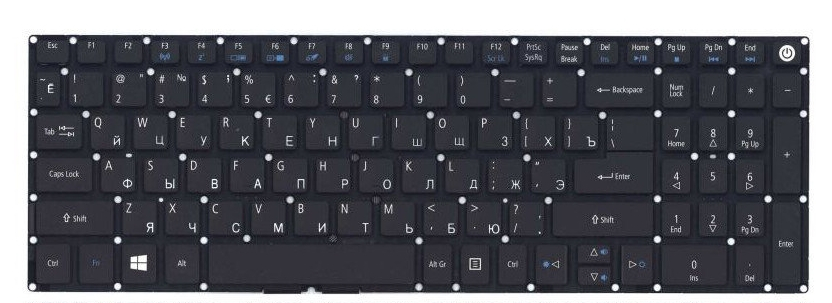 Клавіатура Acer Aspire E15 E5-575G